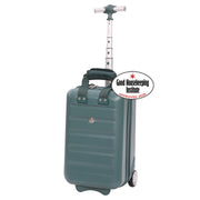 Aerolite Ryanair Approved Cabin Bag 40x20x25cm– Lightweight 2-Wheel Hard Shell Underseat Trolley with TSA Lock – Eco-Friendly Interior – Forest Green