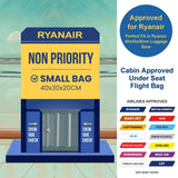 Aerolite 40x20x25cm Ryanair Approved Cabin Bag – Lightweight 2-Wheel Hard Shell Underseat Luggage with TSA Lock – Eco-Friendly Interior – Forest Green
