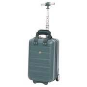 Aerolite Ryanair Approved Cabin Bag 40x20x25cm– Lightweight 2-Wheel Hard Shell Underseat Trolley with TSA Lock – Eco-Friendly Interior – Forest Green