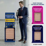 Aerolite Expandable 55x40x20cm to 55x40x23cm Ryanair Priority, Wizz Air Priority, Lufthansa Max Size Lightweight Hard Shell Carry On Hand Cabin Luggage Suitcase with 4 Wheels (BEIGE)