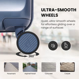 Aerolite Expandable 55x40x20cm to 55x40x23cm Ryanair Priority, Wizz Air Priority, Lufthansa Max Size Lightweight Hard Shell Carry On Hand Cabin Luggage Suitcase with 4 Wheels (BLUE)