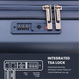 Aerolite Expandable 55x40x20cm to 55x40x23cm Ryanair Priority, Wizz Air Priority, Lufthansa Max Size Lightweight Hard Shell Carry On Hand Cabin Luggage Suitcase with 4 Wheels (BLUE)