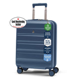 Aerolite Expandable 55x40x20cm to 55x40x23cm Ryanair Priority, Wizz Air Priority, Lufthansa Max Size Lightweight Hard Shell Carry On Hand Cabin Luggage Suitcase with 4 Wheels (BLUE)