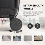 Aerolite Expandable 55x40x20cm to 55x40x23cm Ryanair Priority, Wizz Air Priority, Lufthansa Max Size Lightweight Hard Shell Carry On Hand Cabin Luggage Suitcase with 4 Wheels (CHARCOAL)