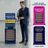 Aerolite Expandable 55x40x20cm to 55x40x23cm Ryanair Priority, Wizz Air Priority, Lufthansa Max Size Lightweight Hard Shell Carry On Hand Cabin Luggage Suitcase with 4 Wheels (CHARCOAL)