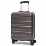 Aerolite Expandable 55x40x20cm to 55x40x23cm Ryanair Priority, Wizz Air Priority, Lufthansa Max Size Lightweight Hard Shell Carry On Hand Cabin Luggage Suitcase with 4 Wheels (CHARCOAL)