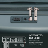 Aerolite Expandable 55x40x20cm to 55x40x23cm Ryanair Priority, Wizz Air Priority, Lufthansa Max Size Lightweight Hard Shell Carry On Hand Cabin Luggage Suitcase with 4 Wheels (FOREST GREEN)