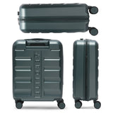 Aerolite Expandable 55x40x20cm to 55x40x23cm Ryanair Priority, Wizz Air Priority, Lufthansa Max Size Lightweight Hard Shell Carry On Hand Cabin Luggage Suitcase with 4 Wheels (FOREST GREEN)