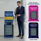 Aerolite Expandable 55x40x20cm to 55x40x23cm Ryanair Priority, Wizz Air Priority, Lufthansa Max Size Lightweight Hard Shell Carry On Hand Cabin Luggage Suitcase with 4 Wheels (FOREST GREEN)