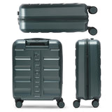 Aerolite 3-Piece Luggage Set – Lightweight Hard Shell Suitcases with 4 Dual Spinner Wheels & TSA Lock – Expandable Cabin (21”), Medium (24”), Large (28”) – Expandable Carry-On Case Included – Forest Green