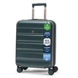 Aerolite Expandable 55x40x20cm to 55x40x23cm Ryanair Priority, Wizz Air Priority, Lufthansa Max Size Lightweight Hard Shell Carry On Hand Cabin Luggage Suitcase with 4 Wheels (FOREST GREEN)