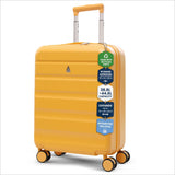 Aerolite Expandable 55x40x20cm to 55x40x23cm Ryanair Priority, Wizz Air Priority, Lufthansa Max Size Lightweight Hard Shell Carry On Hand Cabin Luggage Suitcase with 4 Wheels (MANGO)