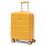 Aerolite Expandable 55x40x20cm to 55x40x23cm Ryanair Priority, Wizz Air Priority, Lufthansa Max Size Lightweight Hard Shell Carry On Hand Cabin Luggage Suitcase with 4 Wheels (MANGO)