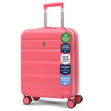 Aerolite Expandable 55x40x20cm to 55x40x23cm Ryanair Priority, Wizz Air Priority, Lufthansa Max Size Lightweight Hard Shell Carry On Hand Cabin Luggage Suitcase with 4 Wheels (PINK)
