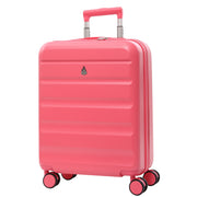 Aerolite Expandable 55x40x20cm to 55x40x23cm Ryanair Priority, Wizz Air Priority, Lufthansa Max Size Lightweight Hard Shell Carry On Hand Cabin Luggage Suitcase with 4 Wheels (PINK)