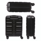 Aerolite Expandable 55x40x20cm to 55x40x23cm Ryanair Priority, Wizz Air Priority, Lufthansa Max Size Lightweight Hard Shell Carry On Hand Cabin Luggage Suitcase with 4 Wheels (BLACK)