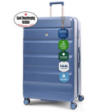 Aerolite Extra Large XL 32" 144L Lightweight ABS-polycarbonate Hard Shell Suitcase, 4 Dual Wheel Spinner, TSA Lock, Heavy-Duty Check-In Travel Luggage - Blue