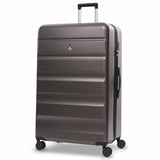 Aerolite Lightweight ABS Hard Shell 4 Wheel Spinner 3 Piece Travel Luggage Suitcase Set , Cabin + Medium + Large + Extra Large (CHARCOAL)