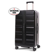 Aerolite 101L Extra Large Hard Shell Trunk Suitcase – Deep Packing, 4+1 Spinner Wheels, TSA Lock  - Black