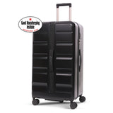 Aerolite 101L Extra Large Hard Shell Trunk Suitcase – Deep Packing, 4+1 Spinner Wheels, TSA Lock  - Black