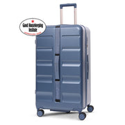 Aerolite 101L Extra Large Hard Shell Trunk Suitcase – Deep Packing, 4+1 Spinner Wheels, TSA Lock  - Blue