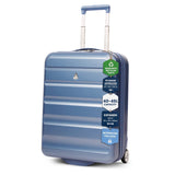 Aerolite Expandable Cabin Suitcase 55x40x20cm Ryanair Priority Max Size, Expands to 55x40x23cm for Lufthansa & Wizz Air Priority, Hard Shell 2-Wheel Carry-On Trolley with TSA Lock, 40–46L Capacity, Blue