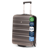 Aerolite Expandable Cabin Suitcase 55x40x20cm Ryanair Priority Max Size, Expands to 55x40x23cm for Lufthansa & Wizz Air Priority, Hard Shell 2-Wheel Carry-On Trolley with TSA Lock, 40–46L Capacity, Charcoal