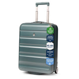 Aerolite Expandable Cabin Suitcase 55x40x20cm Ryanair Priority Max Size, Expands to 55x40x23cm for Lufthansa & Wizz Air Priority, Hard Shell 2-Wheel Carry-On Trolley with TSA Lock, 40–46L Capacity, Forest Green
