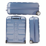 Aerolite Expandable 55x40x20-23cm Cabin Luggage – Ryanair & Wizz Air Priority Max Size Hard Shell Carry-On Suitcase with 2 Wheels & TSA Lock – 40L to 46L - Blue
