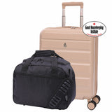 Aerolite Ryanair Priority Max Cabin Bag Bundle – Expandable 55x40x20/23cm Hard Shell Suitcase + 40x30x20cm Underseat Bag (Latest Ryanair Size), Airline-Approved Carry-On Luggage Set with TSA Lock