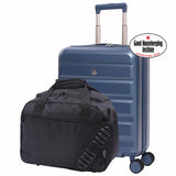 Aerolite Ryanair Priority Max Cabin Bag Bundle – Expandable 55x40x20/23cm Hard Shell Suitcase + 40x30x20cm Underseat Bag (Latest Ryanair Size), Airline-Approved Carry-On Luggage Set with TSA Lock