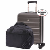 Aerolite Ryanair Priority Max Cabin Bag Bundle – Expandable 55x40x20/23cm Hard Shell Suitcase + 40x30x20cm Underseat Bag (Latest Ryanair Size), Airline-Approved Carry-On Luggage Set with TSA Lock