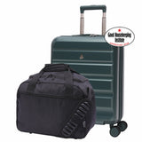 Aerolite Ryanair Priority Max Bundle – Expandable 55x40x20/23cm Hard Shell Suitcase + 40x30x20cm Underseat Bag (Latest Ryanair Size), Airline-Approved Carry-On Luggage Set with TSA Lock