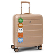 Aerolite 56x45x25cm Large Cabin Bag – Easyjet Large Cabin/Plus/Flexi, British Airways & Jet2 Maximum Cabin Luggage Size, Lightweight Hard Shell Suitcase with 8 Spinner Wheels, TSA Lock, 56L Capacity, 5-Year Warranty, Beige