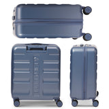 Aerolite 56x45x25cm Cabin Luggage – British Airways, Jet2 & Easyjet Upgrade Maximum Allowance – Lightweight Hard Shell 8-Wheel Suitcase with TSA Lock – 56.25L - Blue