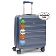 Aerolite 56x45x25cm Large Cabin Bag – Easyjet Large Cabin/Plus/Flexi, British Airways & Jet2 Maximum Cabin Luggage Size, Lightweight Hard Shell Suitcase with 8 Spinner Wheels, TSA Lock, 56L Capacity, 5-Year Warranty, Blue