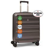 Aerolite 56x45x25cm Large Cabin Bag – Easyjet Large Cabin/Plus/Flexi, British Airways & Jet2 Maximum Cabin Luggage Size, Lightweight Hard Shell Suitcase with 8 Spinner Wheels, TSA Lock, 56L Capacity, 5-Year Warranty, Charcoal