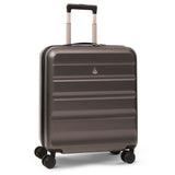 Aerolite 56x45x25cm Cabin Luggage – British Airways, Jet2 & Easyjet Upgrade Maximum Allowance – Lightweight Hard Shell 8-Wheel Suitcase with TSA Lock – 56.25L - Charcoal