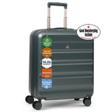 Aerolite 56x45x25cm Large Cabin Bag – Easyjet Large Cabin/Plus/Flexi, British Airways & Jet2 Maximum Cabin Luggage Size, Lightweight Hard Shell Suitcase with 8 Spinner Wheels, TSA Lock, 56L Capacity, 5-Year Warranty, Forest Green