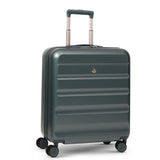 Aerolite 56x45x25cm Cabin Luggage – British Airways, Jet2 & Easyjet Upgrade Maximum Allowance – Lightweight Hard Shell 8-Wheel Suitcase with TSA Lock – 56.25L - Forest Green