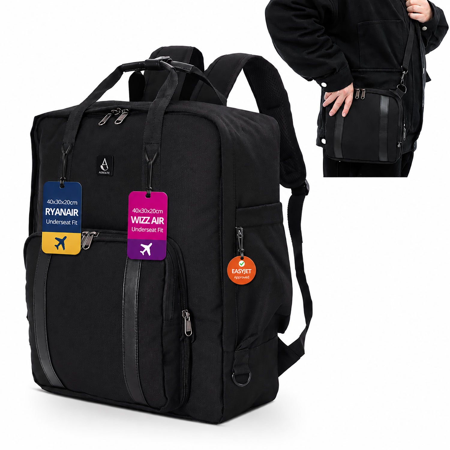 40x30x20cm Ryanair & Wizz Air Cabin Backpack
