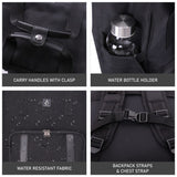 Aerolite 40x30x20cm Ryanair & Wizz Air Maximum Cabin Backpack – 24L Travel Rucksack with Removable Shoulder Carry Pouch, Lightweight Carry On Hand Luggage Bag