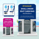 Aerolite 40x30x20cm Ryanair & Wizz Air Maximum Cabin Holdall – Lightweight 24L Underseat Carry On Hand Luggage Travel Bag with Shoulder Strap, Also Approved for EasyJet & More (Green)