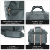 Aerolite 40x30x20cm Ryanair & Wizz Air Maximum Cabin Holdall – Lightweight 24L Underseat Carry On Hand Luggage Travel Bag with Shoulder Strap, Also Approved for EasyJet & More (Green)