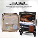 Aerolite Premium 3 Piece Expandable Travel Luggage Set – Cabin, 28” Large & 32” Extra Large Suitcases with TSA Lock & Spinner Wheels (Black)