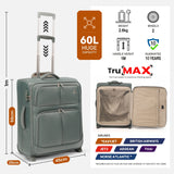 Aerolite 56x45x25cm Cabin Suitcase – EasyJet Large Cabin & British Airways/Jet2 Approved Carry On Luggage, Lightweight 60L 2-Wheel Travel Bag with TSA Lock (Green)