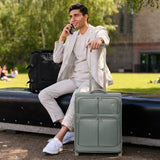 Aerolite 56x45x25cm Cabin Suitcase – EasyJet Large Cabin & British Airways/Jet2 Approved Carry On Luggage, Lightweight 60L 2-Wheel Travel Bag with TSA Lock (Green)
