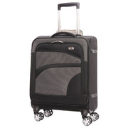 Aerolite Expandable 55x40x20cm to 55x40x23cm 4-Wheel Cabin Suitcase – MAX Size for Ryanair Priority & Wizz Air, Lufthansa, Ultra Lightweight Soft Shell Carry On with TSA Lock