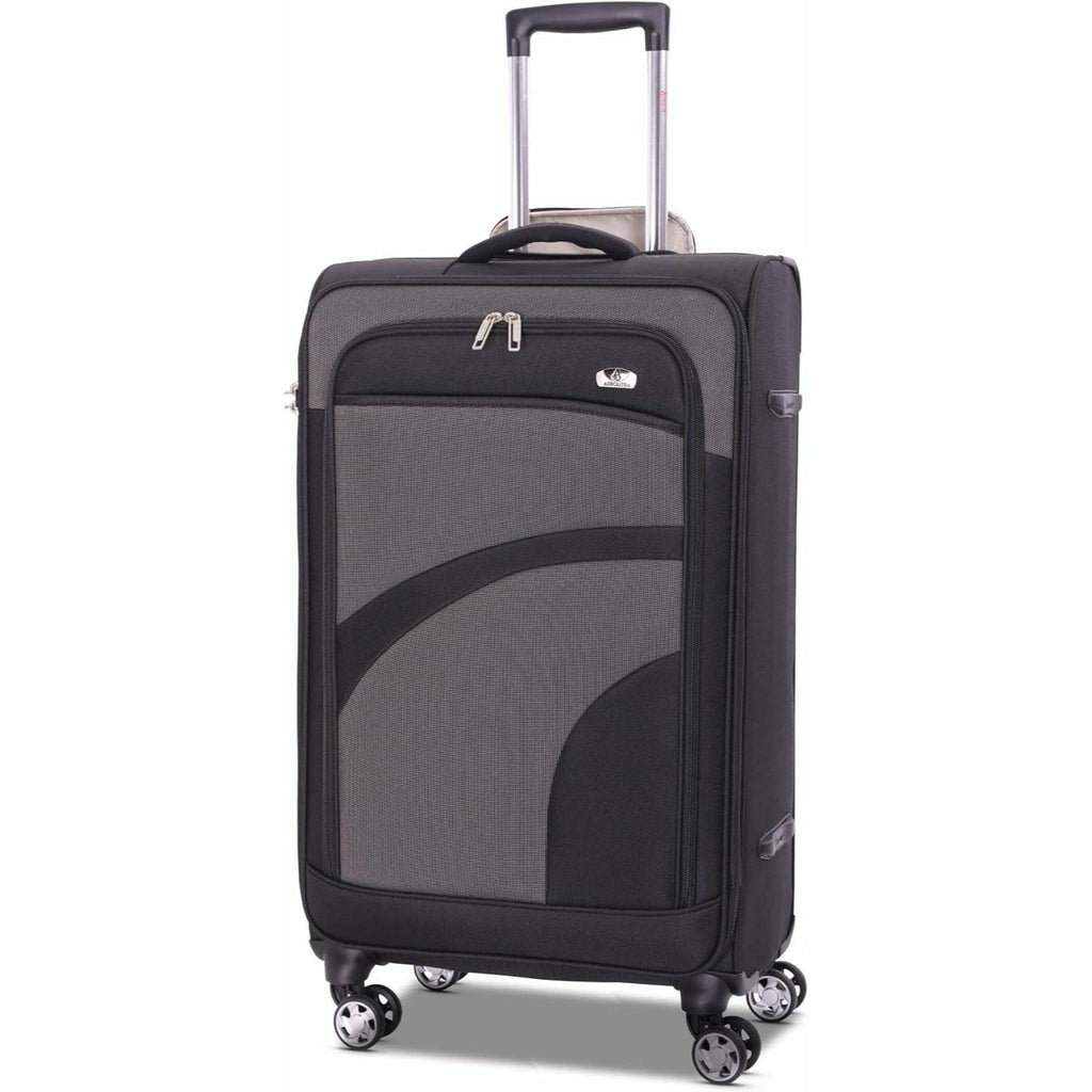 Aerolite Super Lightweight 4 Wheels Soft Shell Cabin & Hold Luggage, C ...