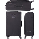 Aerolite suitcase shown from multiple angles